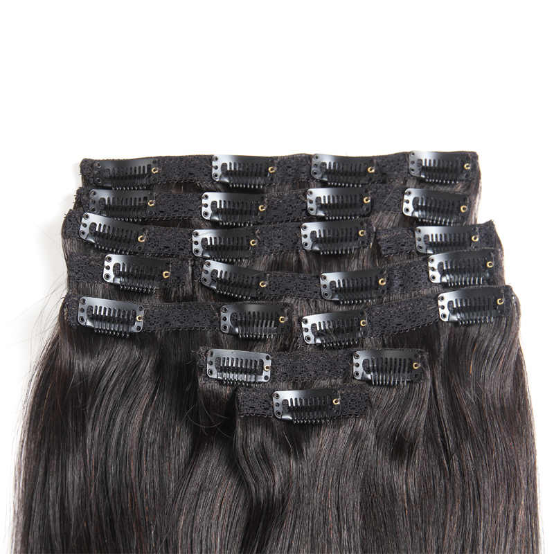 Manufacturer Direct Supply Best Raw Cuticle Clip In Extensions for African American Hair